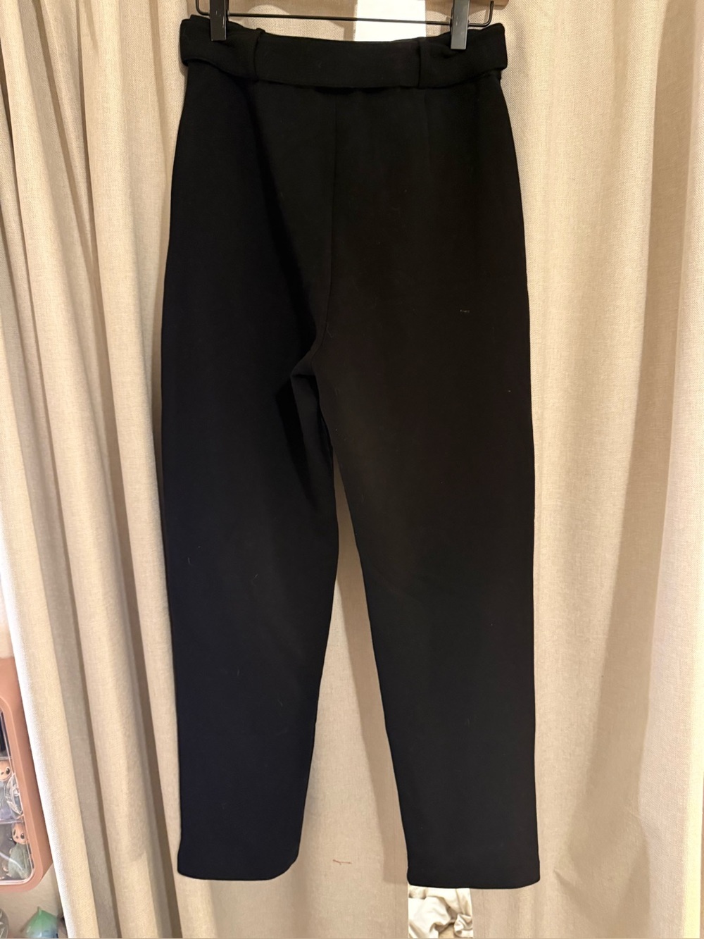 Leze the Label Pleated Black Tie Trousers M - Picture 2 of 3